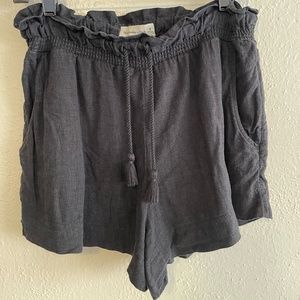 Abercrombie and Fitch A& F Beach Casual Boho Comfy Linen Shorts Size M